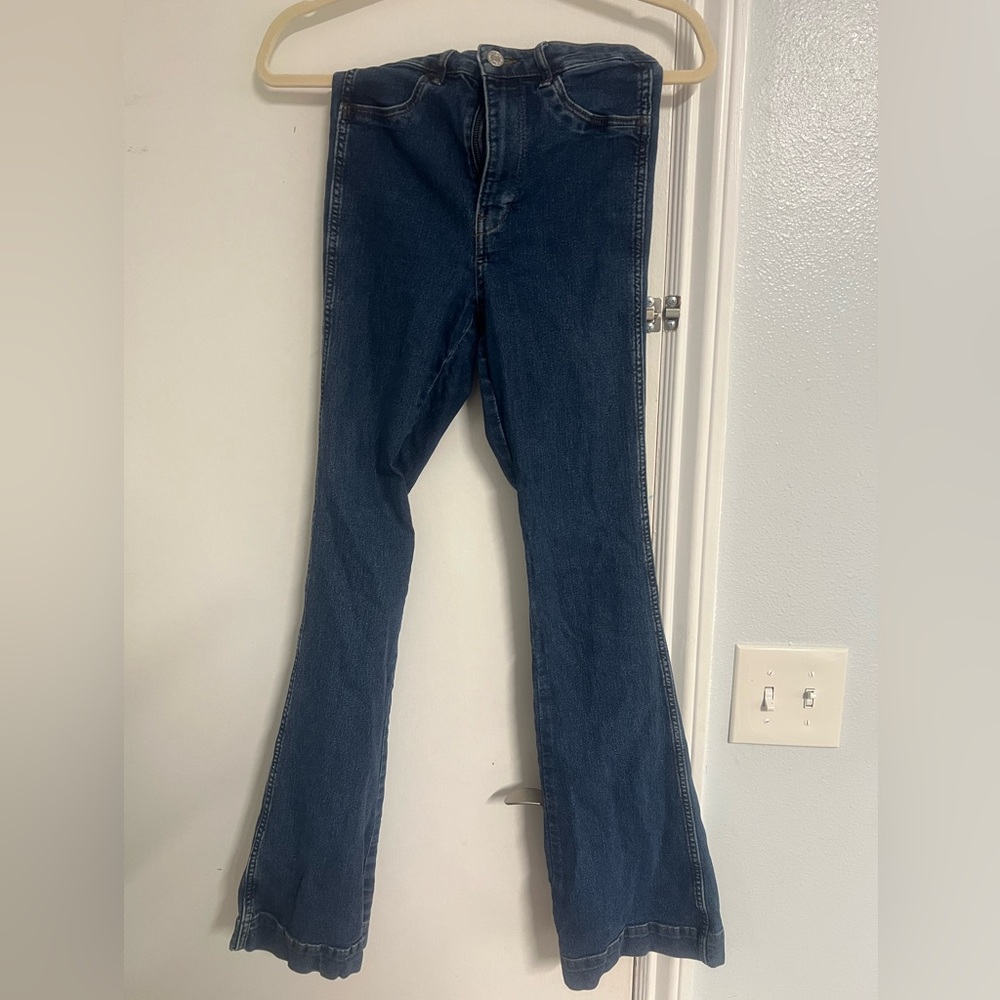 H&M Dark Blue Flare Jeans